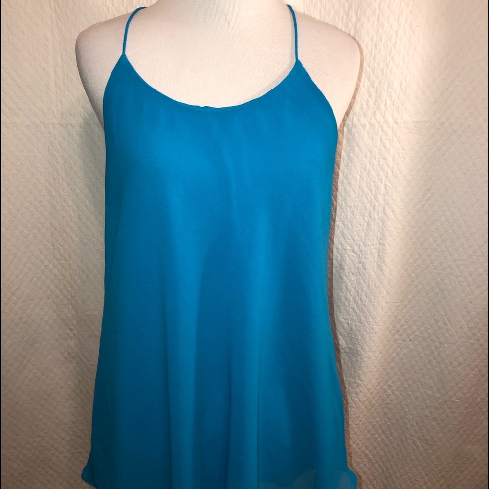 Beautiful bright blue top